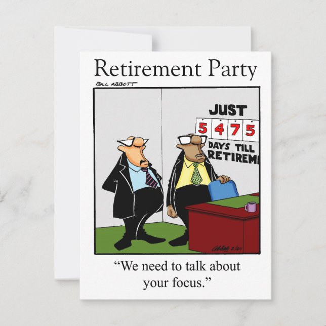 Funny inbjudan till Pension-partiet (Framsida)