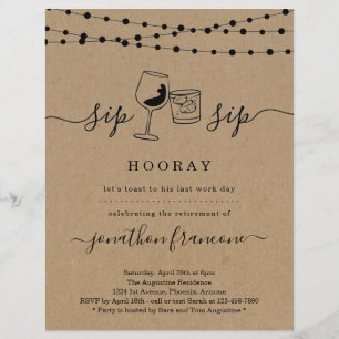 Funny inbjudan till Pension-partiet Reklamblad