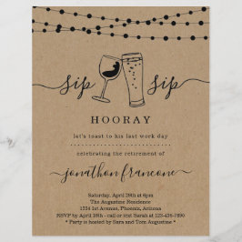 Funny inbjudan till Pension-partiet Reklamblad