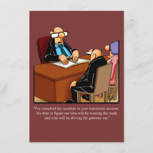 Funny inbjudan till Pension-partiet "Spectickles"