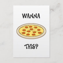 Funny inbjudan till Pizza-partiet