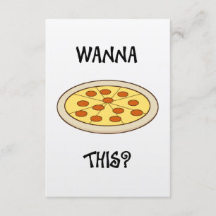 Funny inbjudan till Pizza-partiet