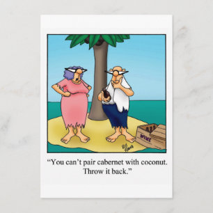 Funny inbjudan till Vin-partiet