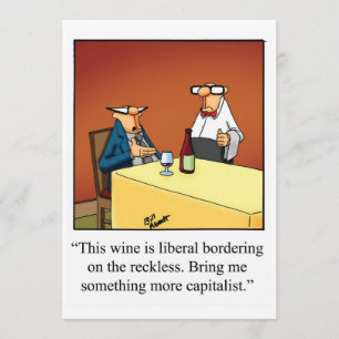 Funny inbjudan till Vin Taste-partiet "Spectickles