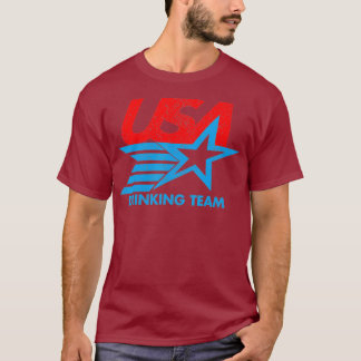 Funny Independence day T USA Drinking Team 4:e T Shirt