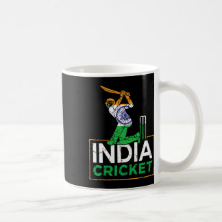 Funny India Flag Cricket Supporters Tee Indian Cri Kaffemugg