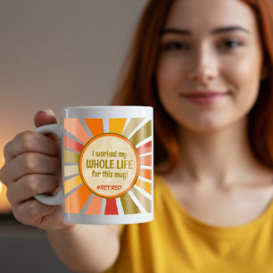 Funny, indragen offert - färgfull modern Snyggt Kaffemugg
