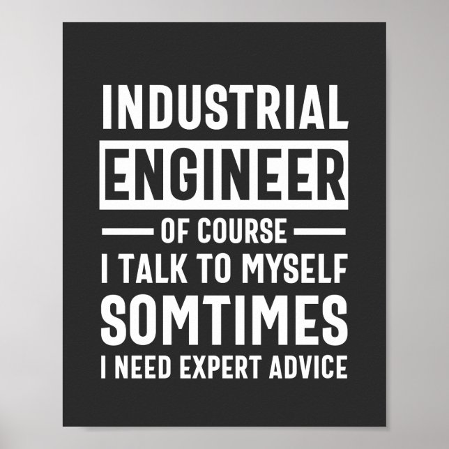 Funny Industrial Ingenjör Gift Poster (Framsidan)
