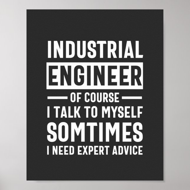 Funny Industrial Ingenjör Gift Poster (Framsidan)
