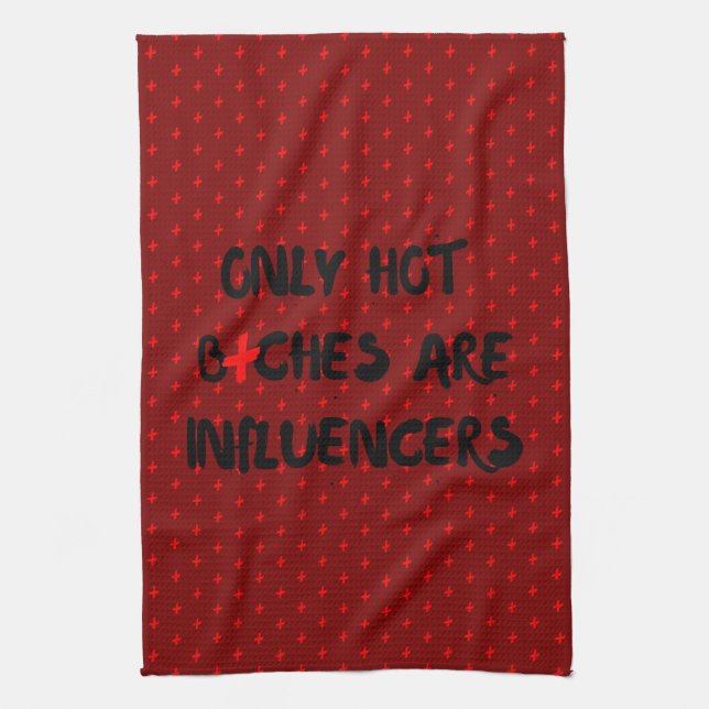 Funny Influencer Quote For Home Decor Kökshandduk (Vertikal)