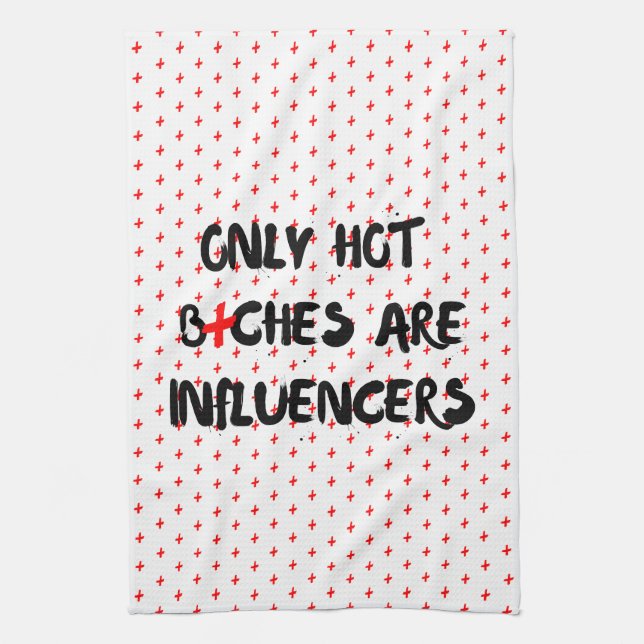 Funny Influencer Quote For Home Decor Kökshandduk (Vertikal)