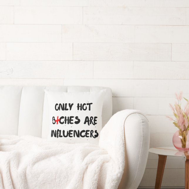 Funny Influencer Quote Pillow For Home Decor Kudde (Soffa)