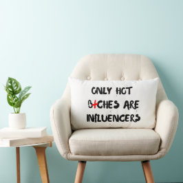 Funny Influencer Quote Pillow For Home Decor Lumbarkudde