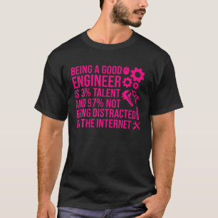 Funny Ingenjör Art Manar Women Mechanical Engineer T Shirt