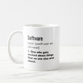Funny Ingenjör-definitionsgåva för bästa Software Kaffemugg