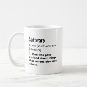 Funny Ingenjör-definitionsgåva för bästa Software Kaffemugg