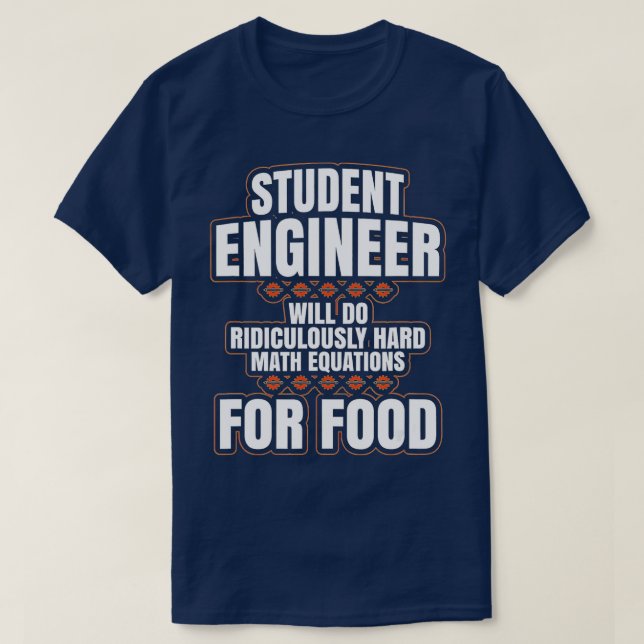 Funny Ingenjör Gifts Engineering College Student G T Shirt (Design framsida)