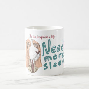 Funny Ingenjör Life - Coon hound hund i Tweeds Kaffemugg