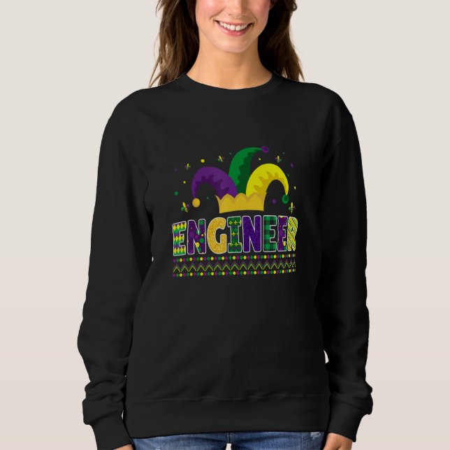 Funny Ingenjör Mardigras Cute Ingenjör T Shirt (Framsida)