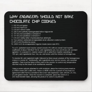 Funny Ingenjör Recipe Mousepad Musmatta