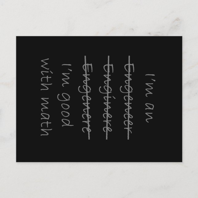 Funny Ingenjör Vykort (Framsida)