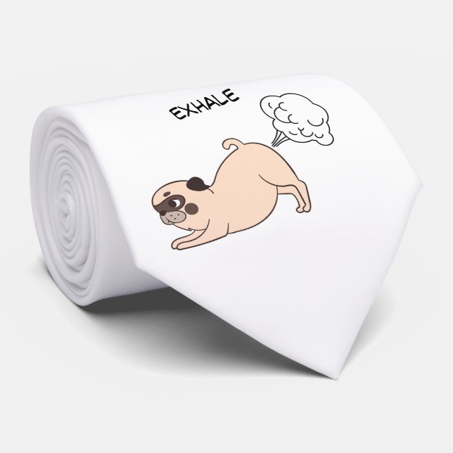 Funny Inhale Exhale Hund Slips (Rullad)