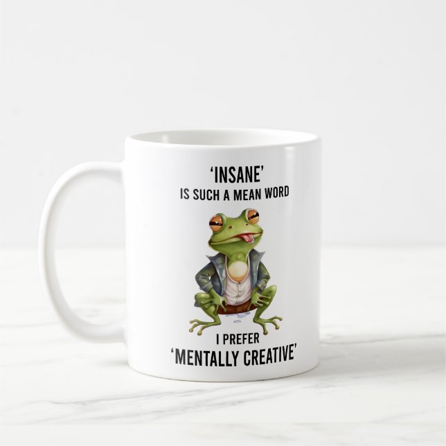 Funny Inš Frog Say Kaffemugg (Vänster)