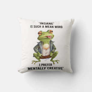 Funny Inš Frog Say Kudde