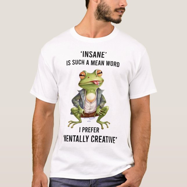 Funny Inš Frog Say T Shirt (Framsida)