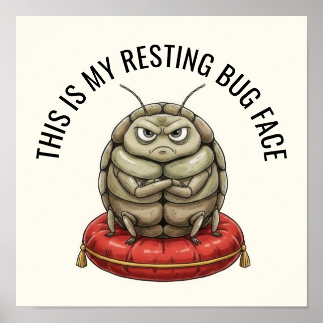 Funny Insect Bug Poster (Framsidan)