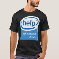 Funny Intel Parody Logotyp Computer Tech Support E