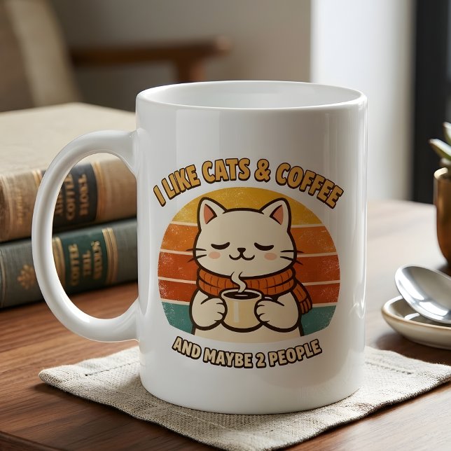 Funny Introvert Cat Mom Gift Women's  Jumbo Mugg (Skapare uppladdad)