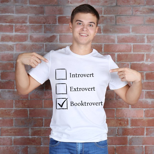 Funny Introvert Extrovert Booktrovert Bok Älskare T Shirt (Skapare uppladdad)
