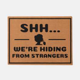 Funny Introvert Humor Rustic Brown Minimalist