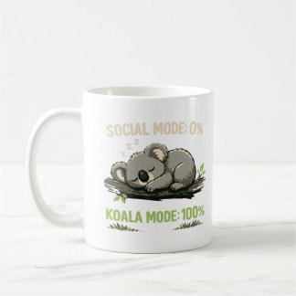 Funny Introvert Koala Coffee Mug Kaffemugg