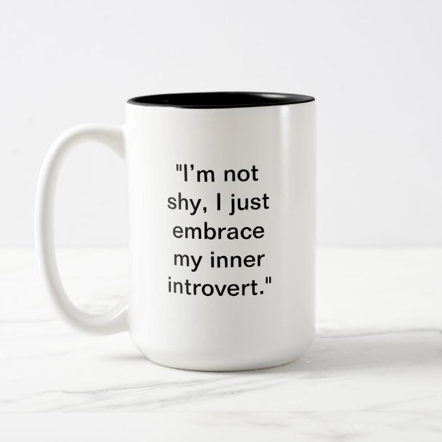 Funny Introvert Mugg | Anpassat namngivningsprogra (Vänster)