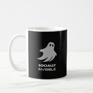 Funny Introvert Spooky Ghost Kaffemugg
