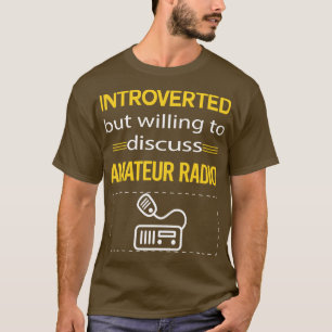 Funny Introverterad Amateur Radio Ham Radio T Shirt