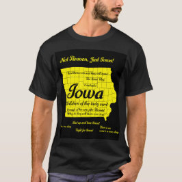 Funny Iowa karta-design T Shirt