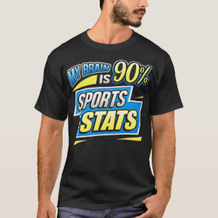 Funny Iports Stats Shirt Brain Odds Team Statistic T