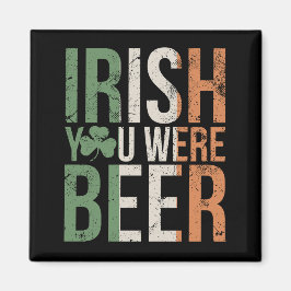 Funny Irish Beer Älskare Magnet
