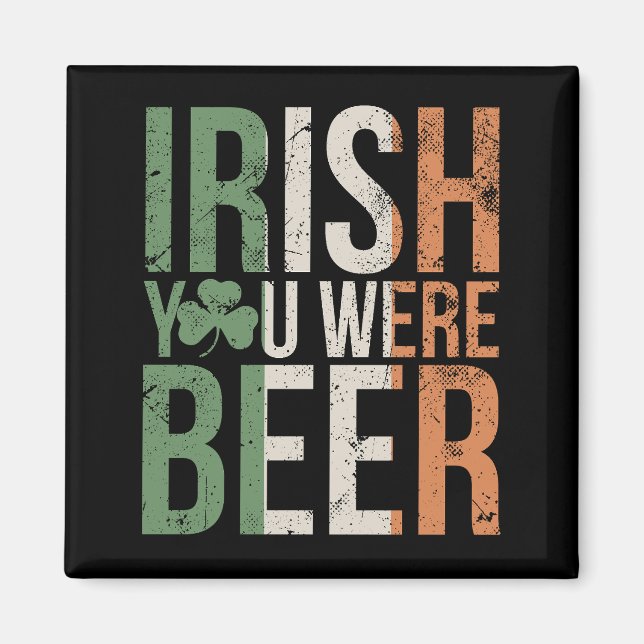 Funny Irish Beer Älskare Magnet (Framsidan)