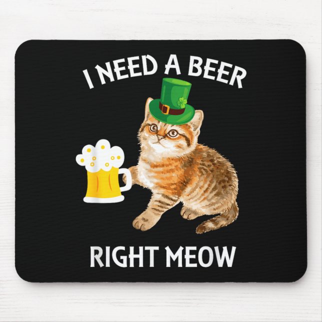 Funny Irish Beer Cat St Patricks Day Drinking With Musmatta (Framsidan)