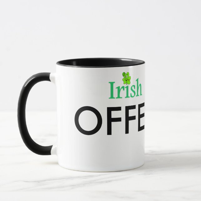 Funny Irish Coffee Gag Gift Fab Mugg (Vänster)
