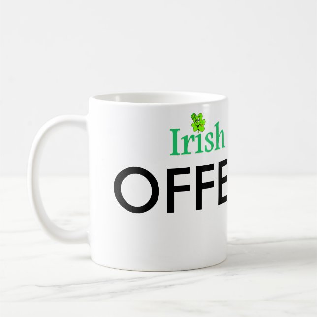 Funny Irish Coffee Gag Gift Fab Mugg (Vänster)
