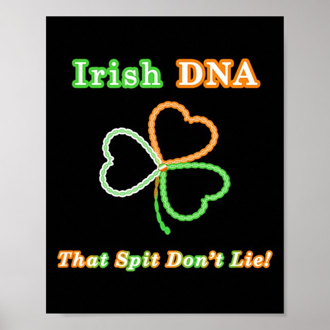 Funny Irish Dna Test Results - Ireland Ancestry An Poster (Framsidan)