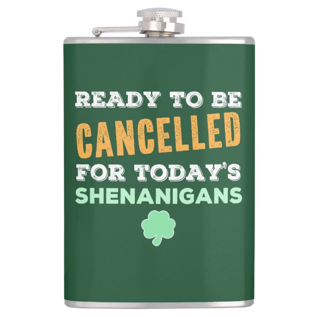 Funny Irish Drinking Shenanigans Cancelte Quote Fickplunta (Framsidan)