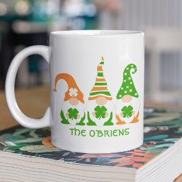 Funny Irish Gnomes Kaffemugg