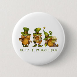 Funny Irish Gnomes Lycklig St patrick's day Knapp