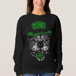 Funny Irish Pitbull Shamrocks Grönt Hat St Patrick T Shirt